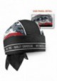 Casquette Harley Davidson Homme Patriotic Grunge Perforated Headwrap Black HW29084