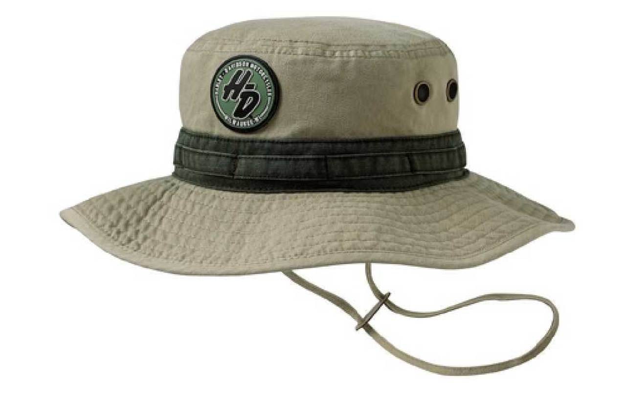 HarleyDavidson Mens Cotton Twill Bucket Hat HD403