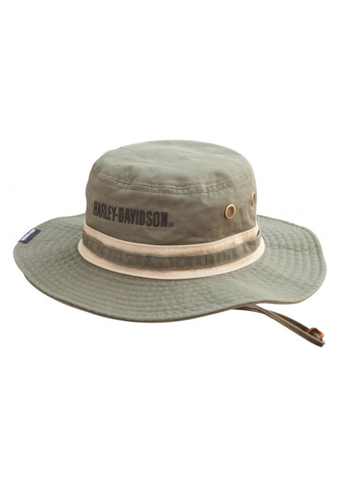 Casquette Harley Davidson Homme Embroidered Bar & Shield Boonie Cotton Twill Hat HD-478