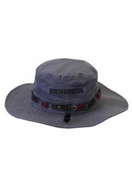 Casquette Harley Davidson Homme Embroidered B&S Boonie Cotton Twill Hat Gray HD-483