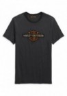 Harley-Davidson Hommes Cracked Print Logo manches courtes Tee Shirt - Gray 99101-20VM