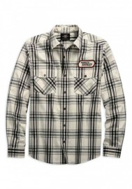 Harley-Davidson Hommes H-D Racing manches longues Plaid Woven Shirt 99162-19VM