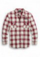 Harley-Davidson Hommes Freedom manches longues Button Front Plaid Shirt 99010-20VM
