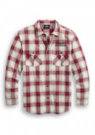 Harley-Davidson Hommes Freedom manches longues Button Front Plaid Shirt 99010-20VM