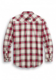 Harley-Davidson Hommes Freedom manches longues Button Front Plaid Shirt 99010-20VM