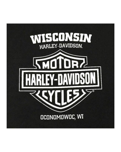 Harley-Davidson Hommes Toasty Flaming Skull col rond manches courtes T-Shirt  Noir 30297449