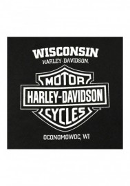 Harley-Davidson Hommes Living Life All-Cotton manches courtes col rond Tee Shirt  Noir 30297425