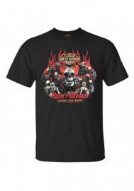 Harley-Davidson Hommes Pursue Skeleton manches courtes col rond T-Shirt Noir 30298742