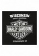 Harley-Davidson Hommes Pursue Skeleton manches courtes col rond T-Shirt Noir 30298742