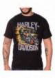 Harley-Davidson Hommes Mean & Lean Biker manches courtes All-Cotton T-Shirt - Noir 30298717
