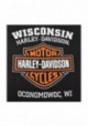 Harley-Davidson Hommes Orange Bar & Shield Noir T-Shirt 30290591