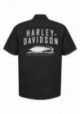 Harley-Davidson Hommes Screamin' Eagle Vintage Fashion manches courtes Shirt Noir ST79BKO