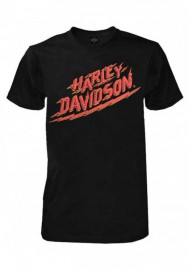 Harley-Davidson Hommes Lightning Strikes Crew manches courtes T-Shirt - Noir 30292295