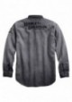 Harley-Davidson Hommes Iron Block manches longues Woven Shirt Gray 99020-17VM