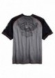 Harley-Davidson Hommes Iron Block Raglan manches courtes Tee Shirt Gray 99011-17VM