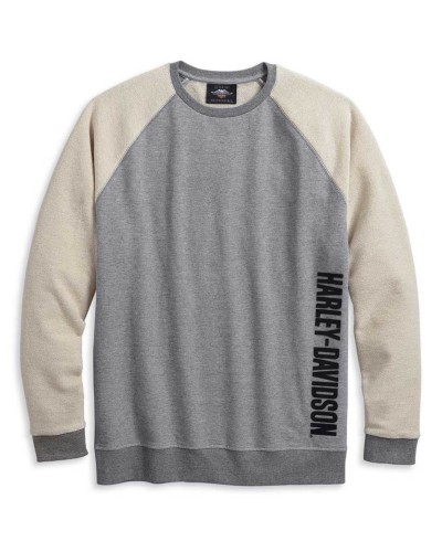 Harley-Davidson Hommes Colorblocked Raglan Sleeves Pullover Sweatshirt 96223-20VM