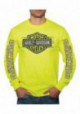 Harley-Davidson Hommes Ruthless Bar & Shield manches longues Shirt - Safety Green 30297460