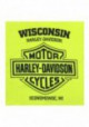 Harley-Davidson Hommes Ruthless Bar & Shield manches longues Shirt - Safety Green 30297460