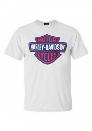 Harley-Davidson Hommes RWB Bar & Shield Logo manches courtes T-Shirt - White 30298739