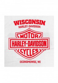 Harley-Davidson Hommes Stars & Shield Chest Pocket manches courtes T-Shirt - White 30292411