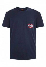 Harley-Davidson Hommes Take Over H-D Chest Pocket manches courtes T-Shirt - Navy 30298752