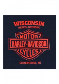 Harley-Davidson Hommes Take Over H-D Chest Pocket manches courtes T-Shirt - Navy 30298752