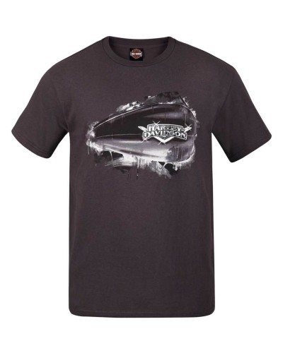 Harley-Davidson Hommes Masterpiece Tank manches courtes col rond T-Shirt  Gray R002442
