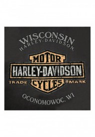 Harley-Davidson Hommes Masterpiece Tank manches courtes col rond T-Shirt Gray R002442