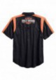 Harley-Davidson Hommes Genuine Oil Can Colorblocked Woven Shirt 99066-18VM