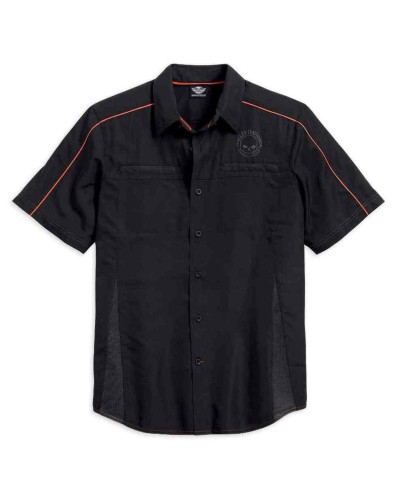 Harley-Davidson Hommes Shirt  Vented Performance Willie G Skull  Noir 99034-15VM