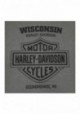 Harley-Davidson Hommes Wille G Skull Chest Pocket manches courtes Tee Shirt Charcoal Gray 30292319