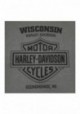 Harley-Davidson Hommes Wille G Skull Chest Pocket manches courtes Tee Shirt Charcoal Gray 30292319