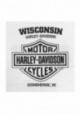 Harley-Davidson Hommes Finest Shield col rond manches courtes T-Shirt - White 30292308