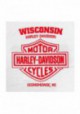 Harley-Davidson Hommes RWB Bar & Shield manches longues col rond Shirt - White 30298765