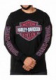 Harley-Davidson Hommes RWB Bar & Shield manches longues col rond Shirt - Noir 30298764