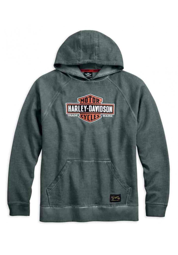 Harley-Davidson Hommes Genuine Classics Pullover Sweat à capuche Heather Gray 99030-17VM