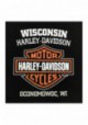 Harley-Davidson Hommes Elongated B&S Fleece Pullover Sweatshirt Noir 30298768