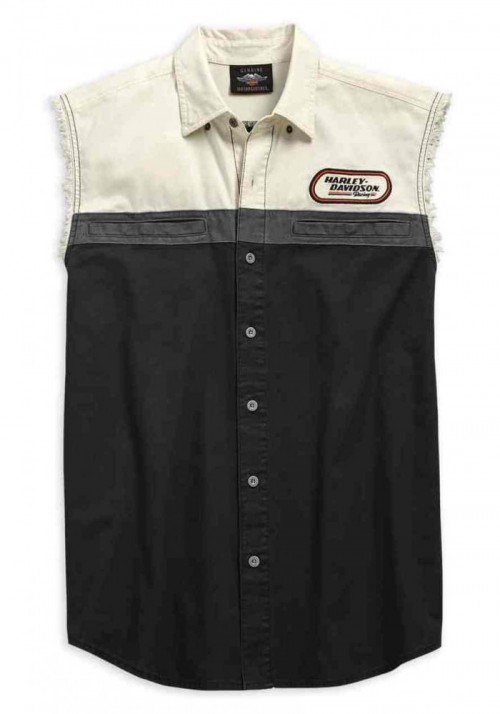 Harley-Davidson Hommes H-D Racing Blowout Sleeveless Shirt  Noir 99168-19VM