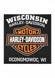 Harley-Davidson Hommes à capuche Sweatshirt Bar & Shield Zip Noir Sweat à capuche 30299142