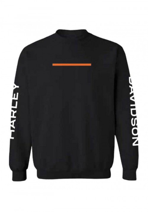 Harley-Davidson Hommes Hyphen col rond Pullover Sweatshirt - Noir 96487-20VM