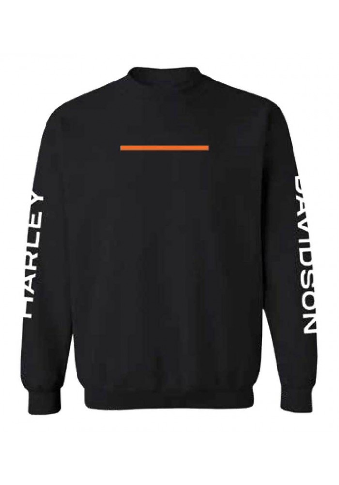 Harley-Davidson Hommes Hyphen col rond Pullover Sweatshirt - Noir 96487-20VM