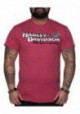 Harley-Davidson Hommes Classic Style Poly-Blend manches courtes T-Shirt Heather Red 30292381