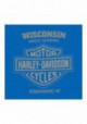 Harley-Davidson Hommes Nitro Racing manches longues col rond Cotton Shirt - Royal 30292420