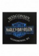 Harley-Davidson Hommes Burning Eagle col rond manches courtes T-Shirt - Noir R002704
