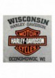 Harley-Davidson Hommes Tee Shirt Distressed Bar & Shield T-Shirt Gray 30296597