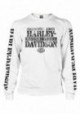 Harley-Davidson Hommes Distressed Freedom Fighter manches longues Shirt White 30294618