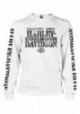 Harley-Davidson Hommes Distressed Freedom Fighter manches longues Shirt White 30294618