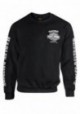 Harley-Davidson Hommes Lightning Crest Fleece Pullover Sweatshirt Noir 30299602