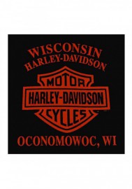 Harley-Davidson Hommes Strange Gear col rond Pullover Fleece Noir 5T36-HC71