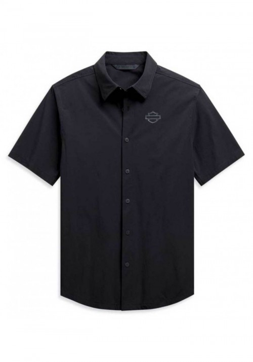 Harley-Davidson Hommes Four-Way Stretch Slim Fit manches courtes Shirt 99092-20VH